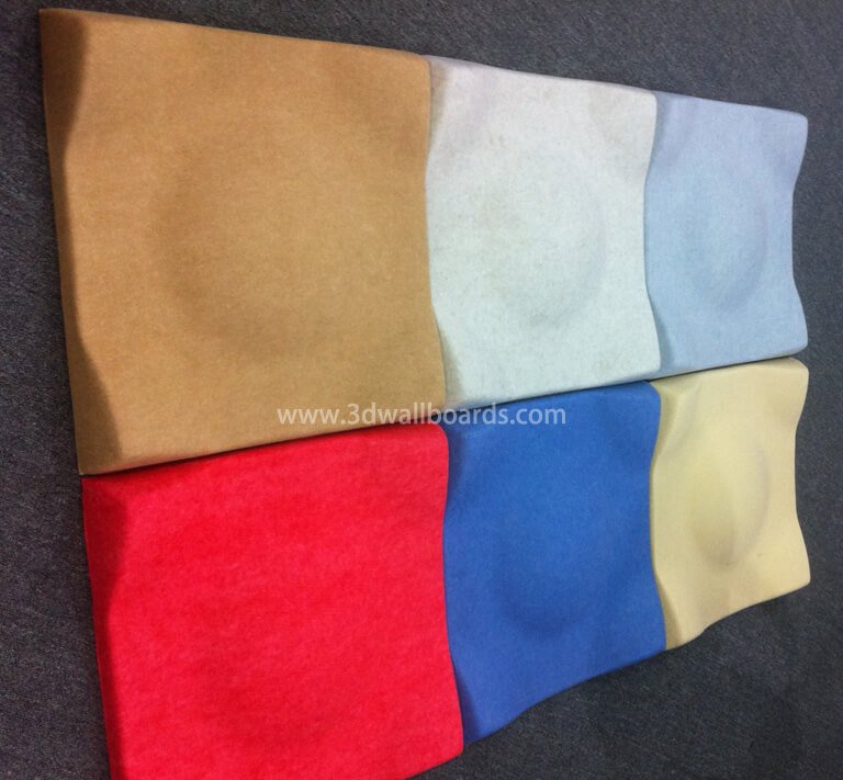 Acoustic Sound Absorbing Panels Made in China Factory Polyester Fiber Acoustic Board 9mm Thk