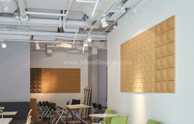 Acoustic Sound Absorbing Panels Made in China Factory Polyester Fiber Acoustic Board 9mm Thk